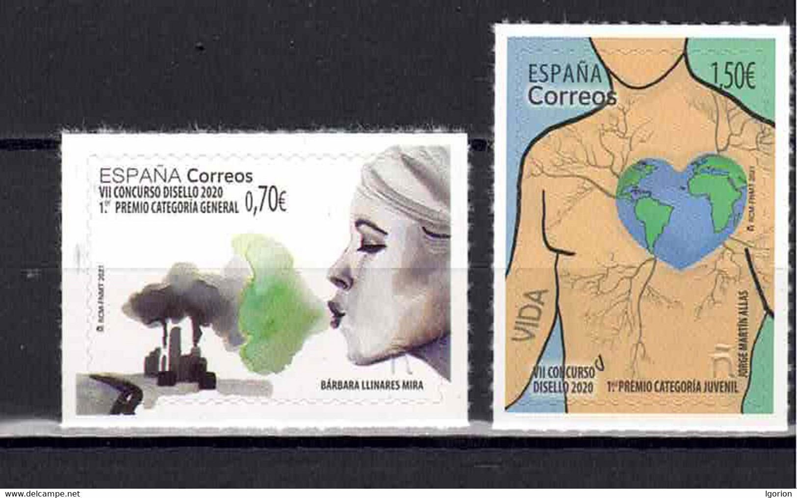 ESPAÑA 2021 ** MNH ED. 5457/5458 DISELLO - Unused Stamps