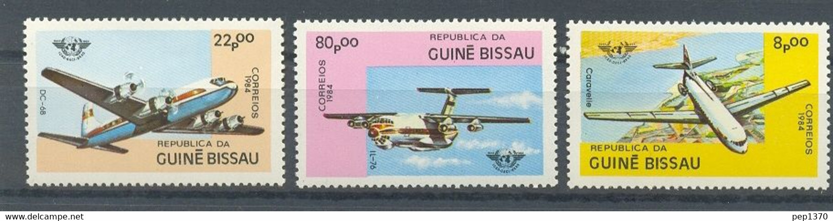 GUINEA BISSAU 1984 - AVIONES - PLANES - AVIONS - 3 SELLOS - YVERT 266/268** - Guinea-Bissau