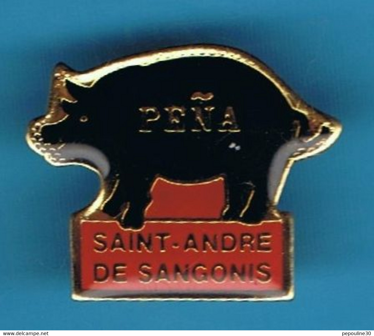 PIN'S //  ** PÉÑA / SAINT-ANDRÉ DE SANGONIS ** - Stierkampf