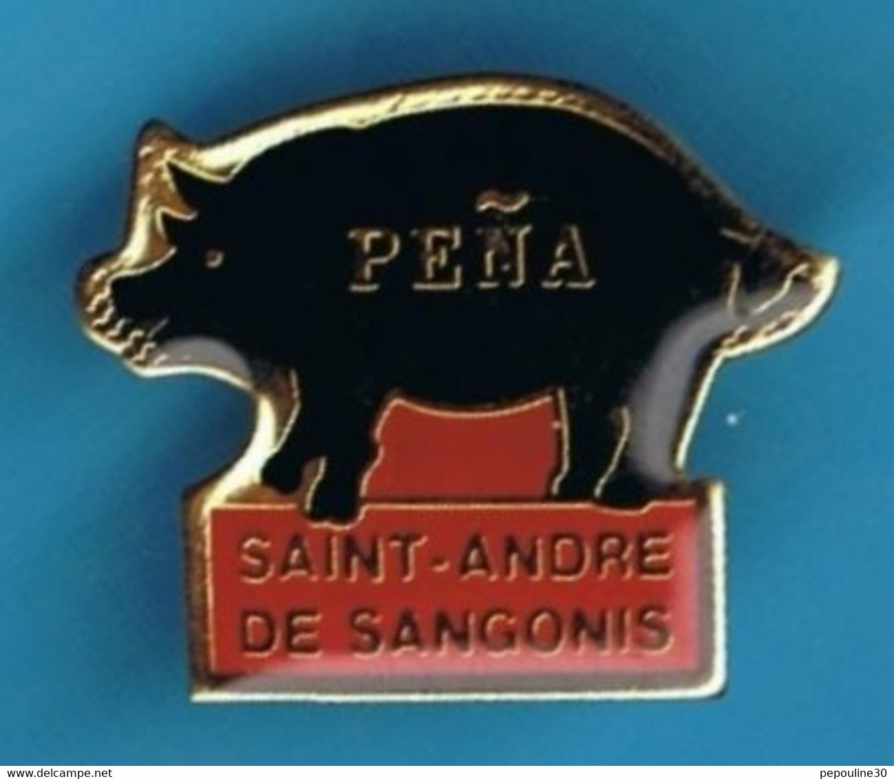 PIN'S //  ** PÉÑA / SAINT-ANDRÉ DE SANGONIS ** - Bullfight - Corrida