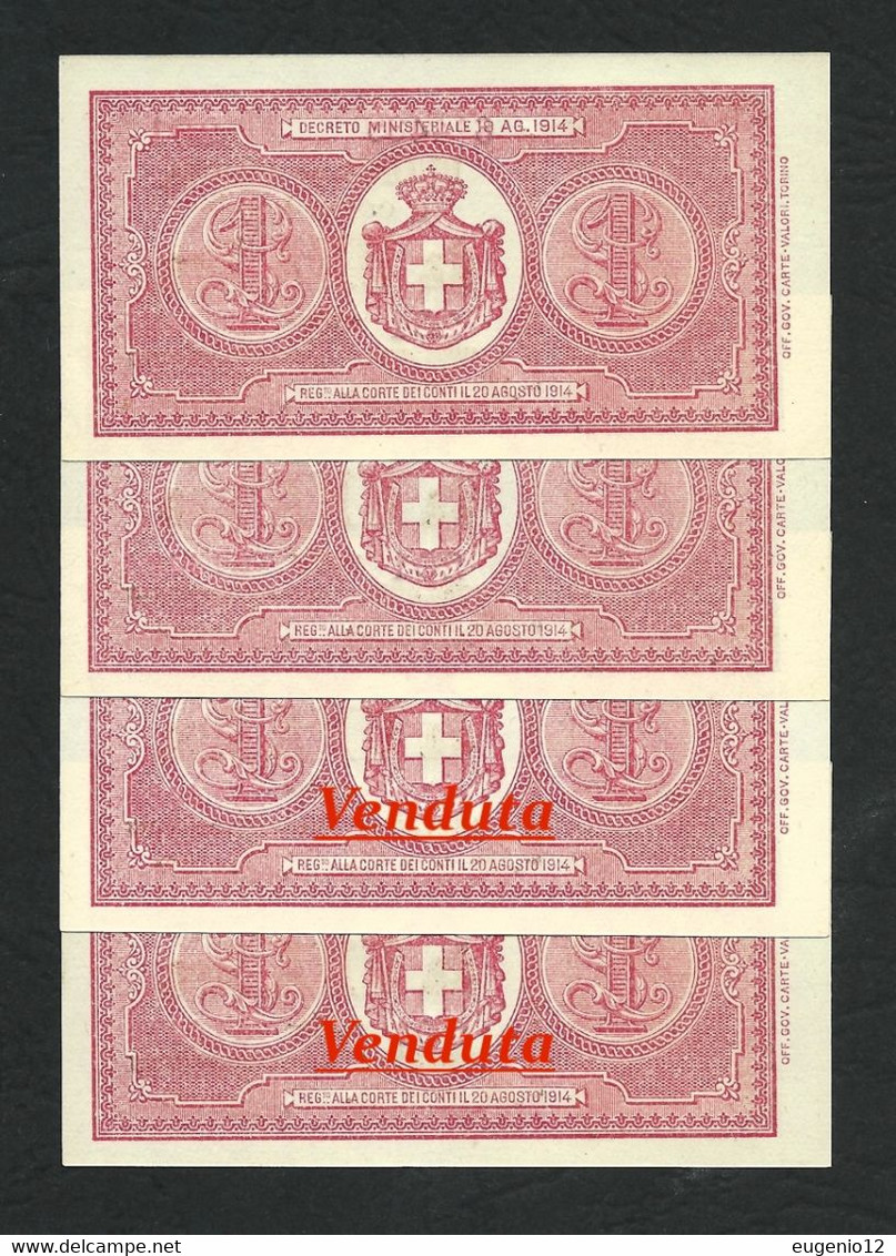 ITALY / ITALIA Lire 1 FDS Ass/gem UNC VITTORIO EMANUELE Decr. 10-07-1921 RRRRR 5 !!! - Italië – 1 Lira