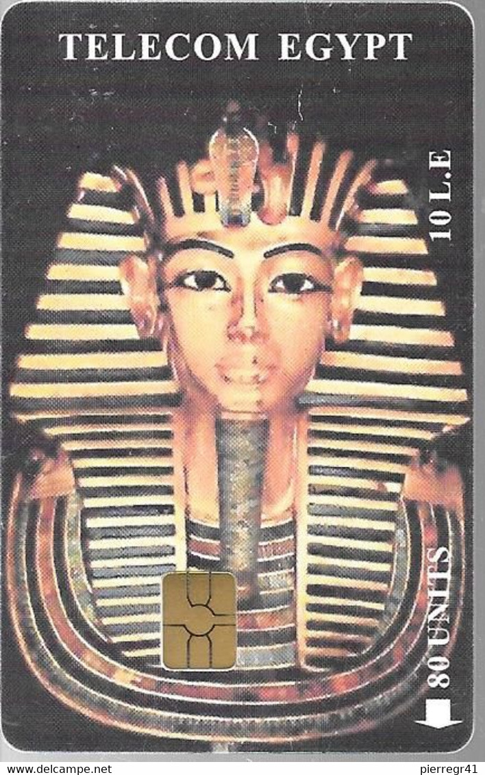 CARTE² PUCE-TELECOM EGYPT--GEM6-10 L.E-80U-MOMIE PHARAON-TOUTANKHAMON-UTILISE-TBE - Egipto