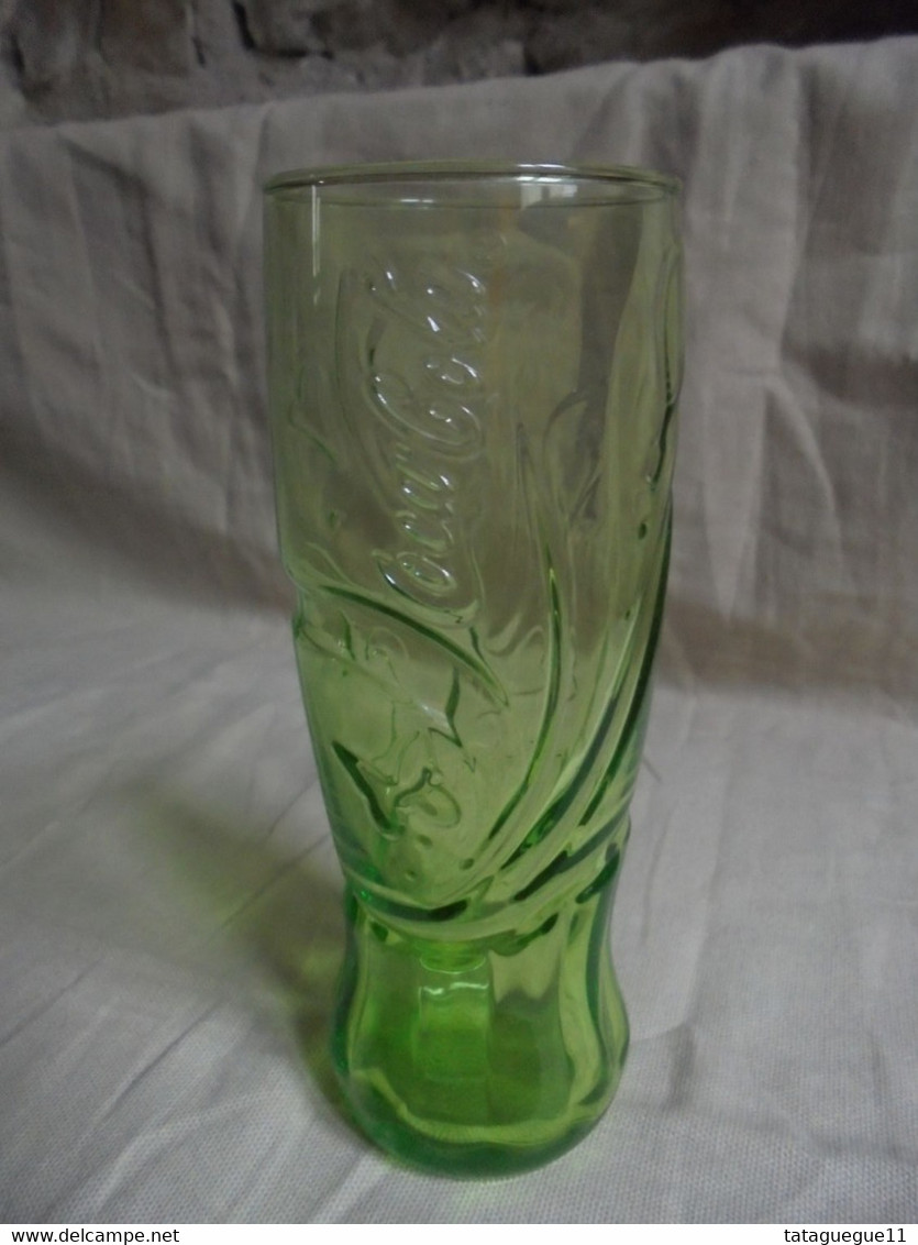 Vintage - Verre Coca-Cola offert par Mac Donald couleur vert