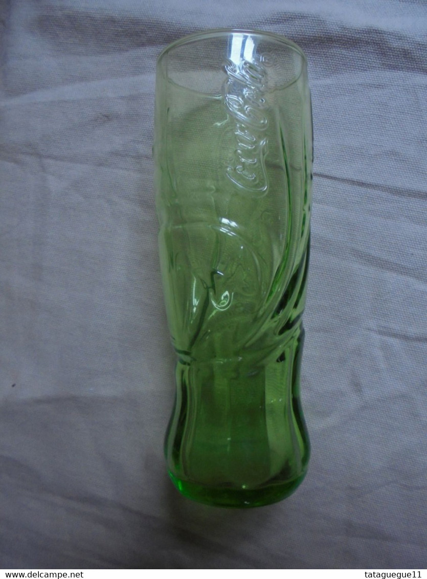 Glasses - Vintage - Verre Coca-Cola offert par Mac Donald couleur vert