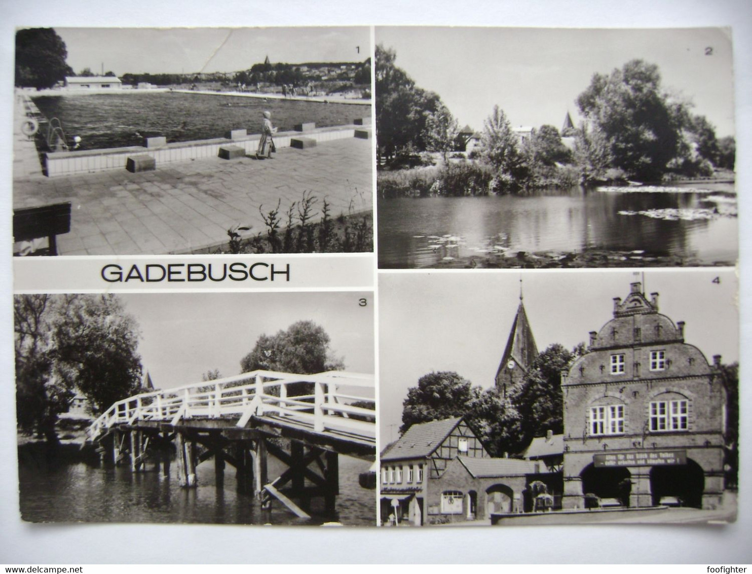 GADEBUSCH - Stadtbad, Burgsee, Seebrücke, Rathaus - 1983 Sent - Gadebusch