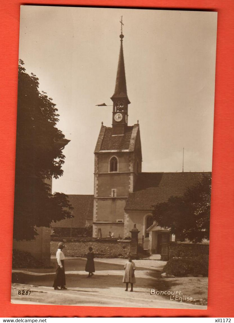 ZLA-28 Boncourt, L'Eglise, ANIME. Cachet Militaire Vers Chaux-de-Fonds - Boncourt