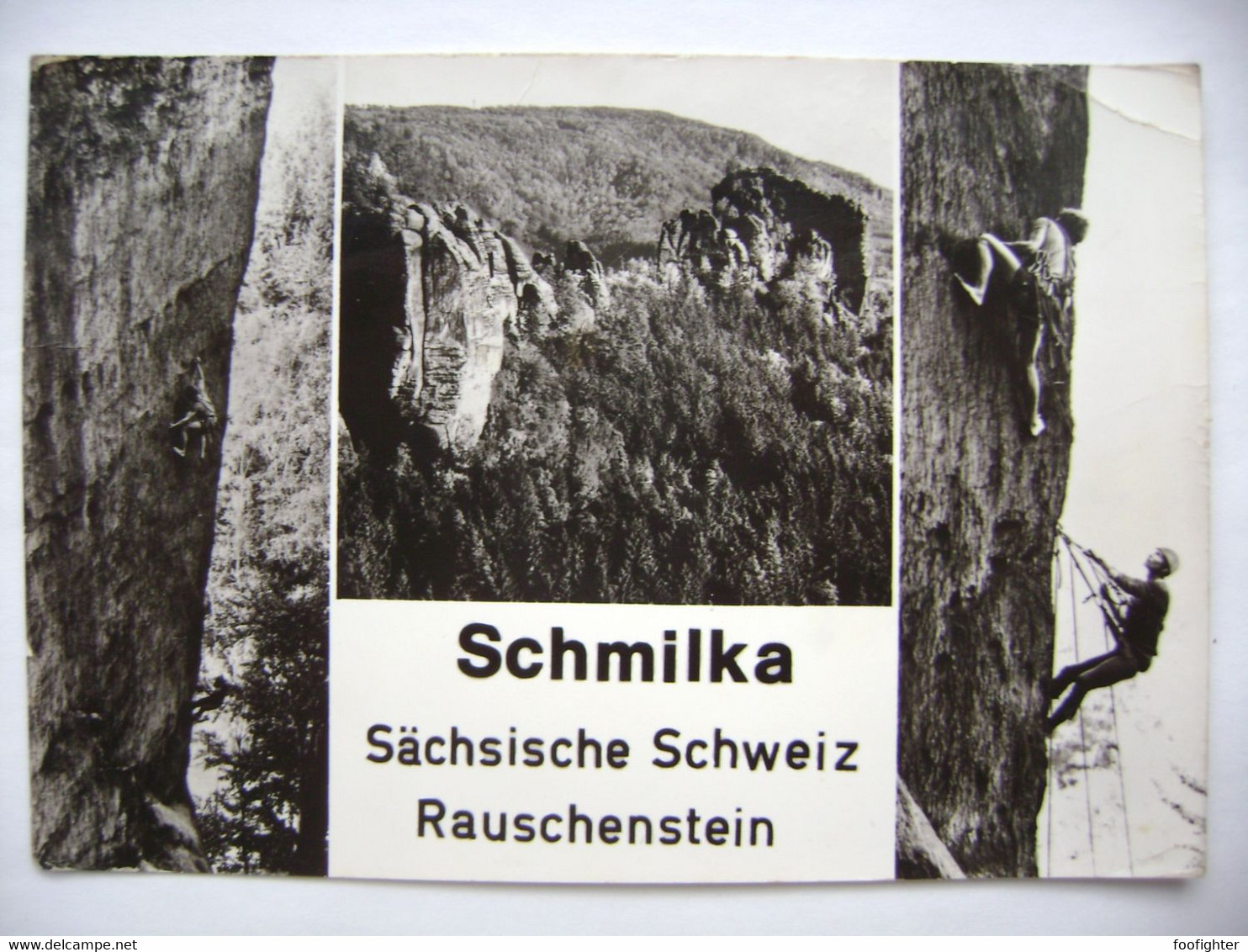 SCHMILKA Sächsische Schweiz - Rauschenstein - Sportkletterer - 1987 Sent - Schmilka