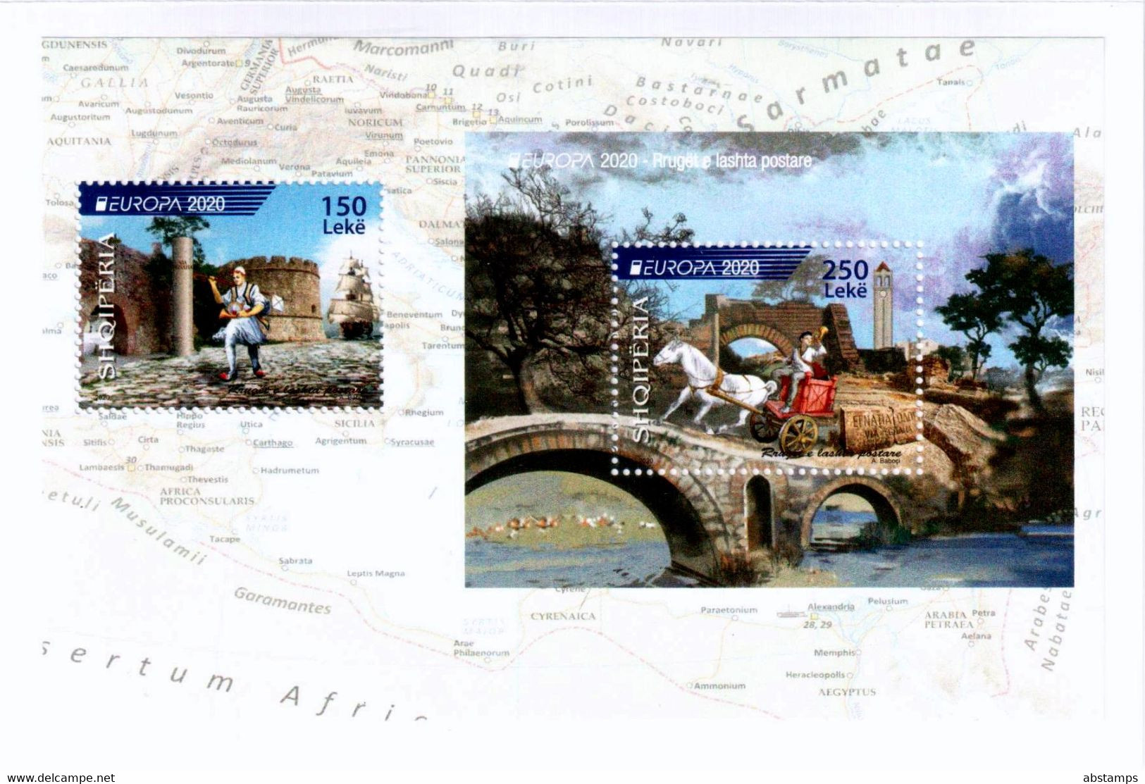 Albania Stamps 2020. Europa CEPT: Ancient Postal Routes. Booklet MNH - Albania