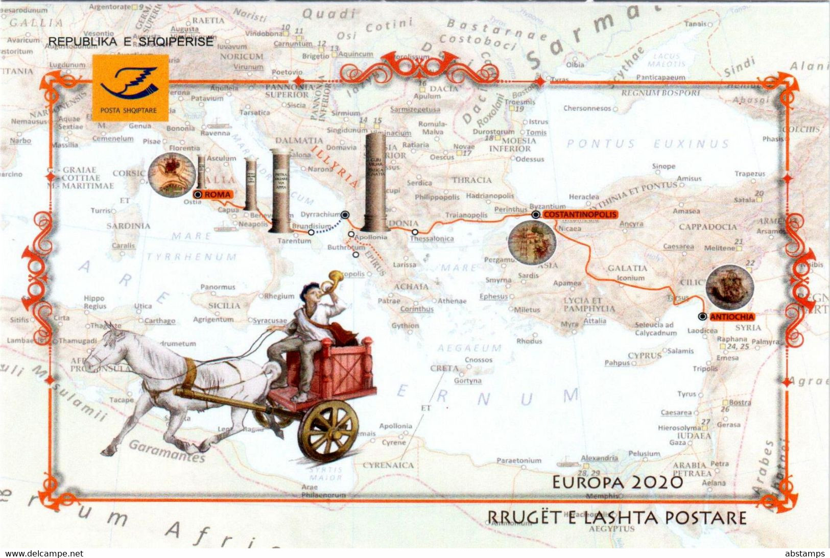 Albania Stamps 2020. Europa CEPT: Ancient Postal Routes. Booklet MNH - Albania