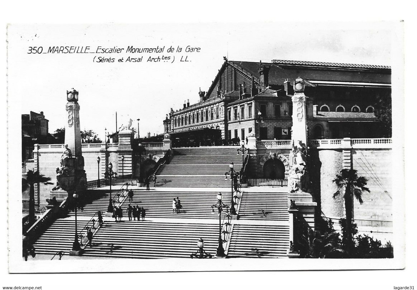 Marseille Escalier Monumental De La Gare - Quartier De La Gare, Belle De Mai, Plombières