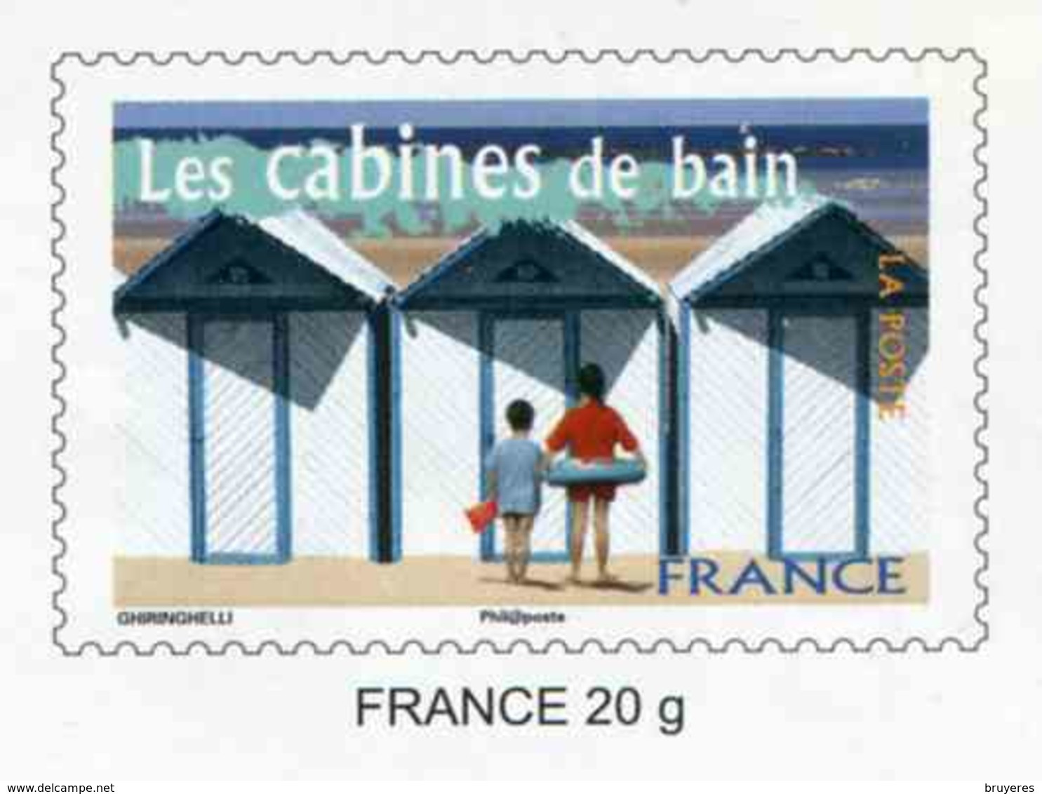 PAP** De 2006 Sur Papier Blanc Satiné Avec Timbre "LES CABINES DE BAINS" Et Illust. "CHARS A VOILE" (Lot 42J/06F307) - Prêts-à-poster:  Autres (1995-...)