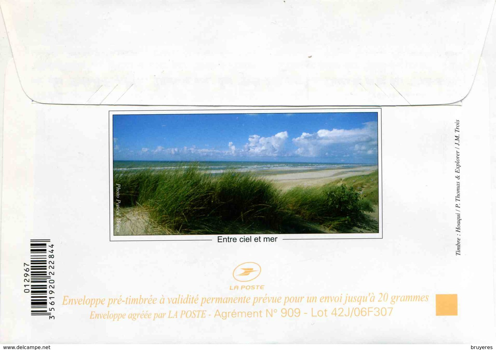 PAP** De 2006 Sur Papier Blanc Satiné Avec Timbre "LES CABINES DE BAINS" Et Illust. "CHARS A VOILE" (Lot 42J/06F307) - Prêts-à-poster:  Autres (1995-...)