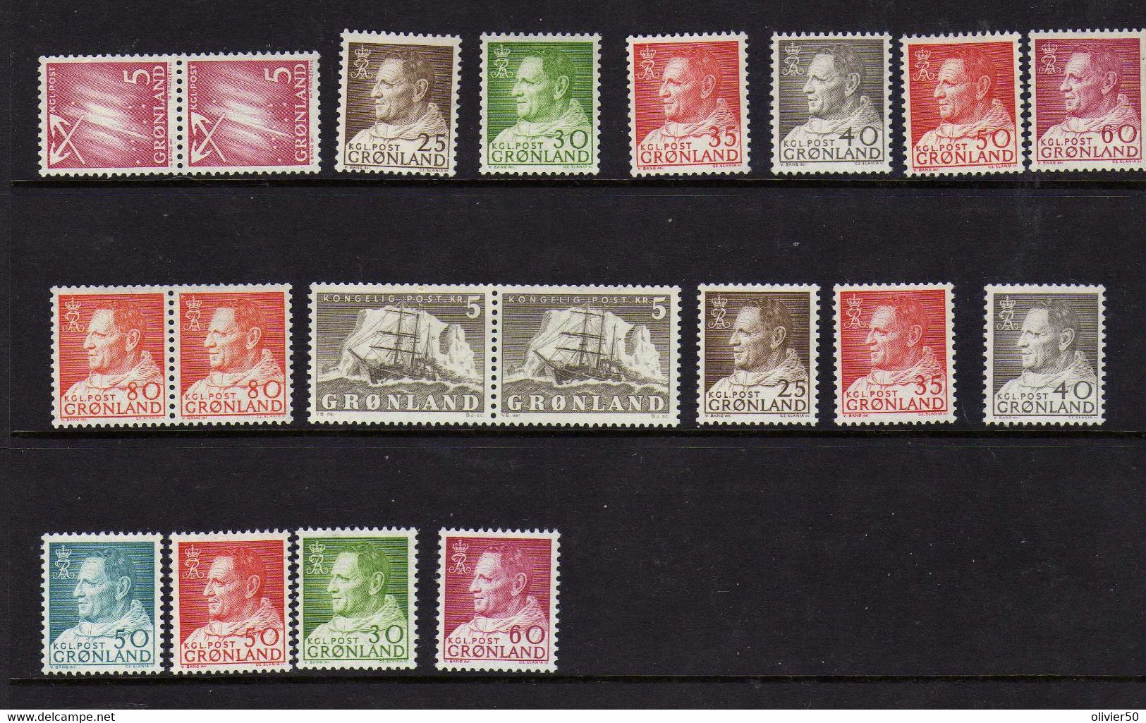 Groenland (1962-68) - Frederic IX - Neufs** - MNH - Autres & Non Classés