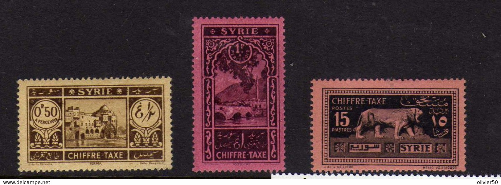 Syrie (1925-31) - Timbres-Taxe Neufs* - Timbres-taxe