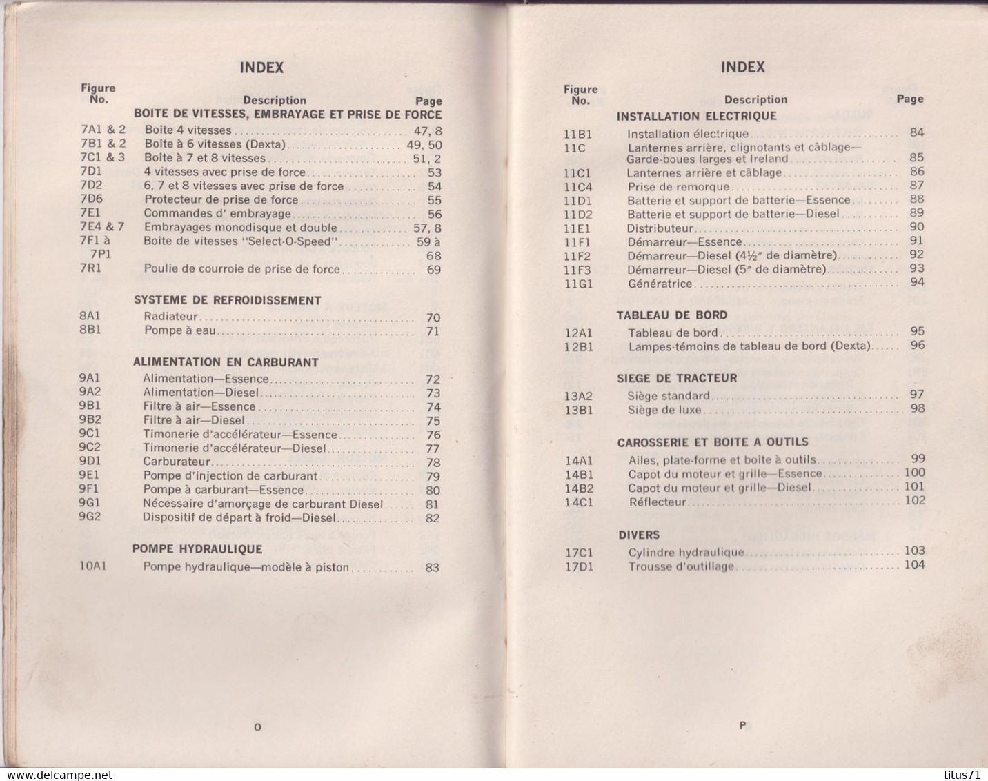 Catalogue De Pièces Et Plans Des Tracteurs Agricoles Ford Dexta Et Super Dexta - Etat D'usage En Garage - 1965 - Maschinen