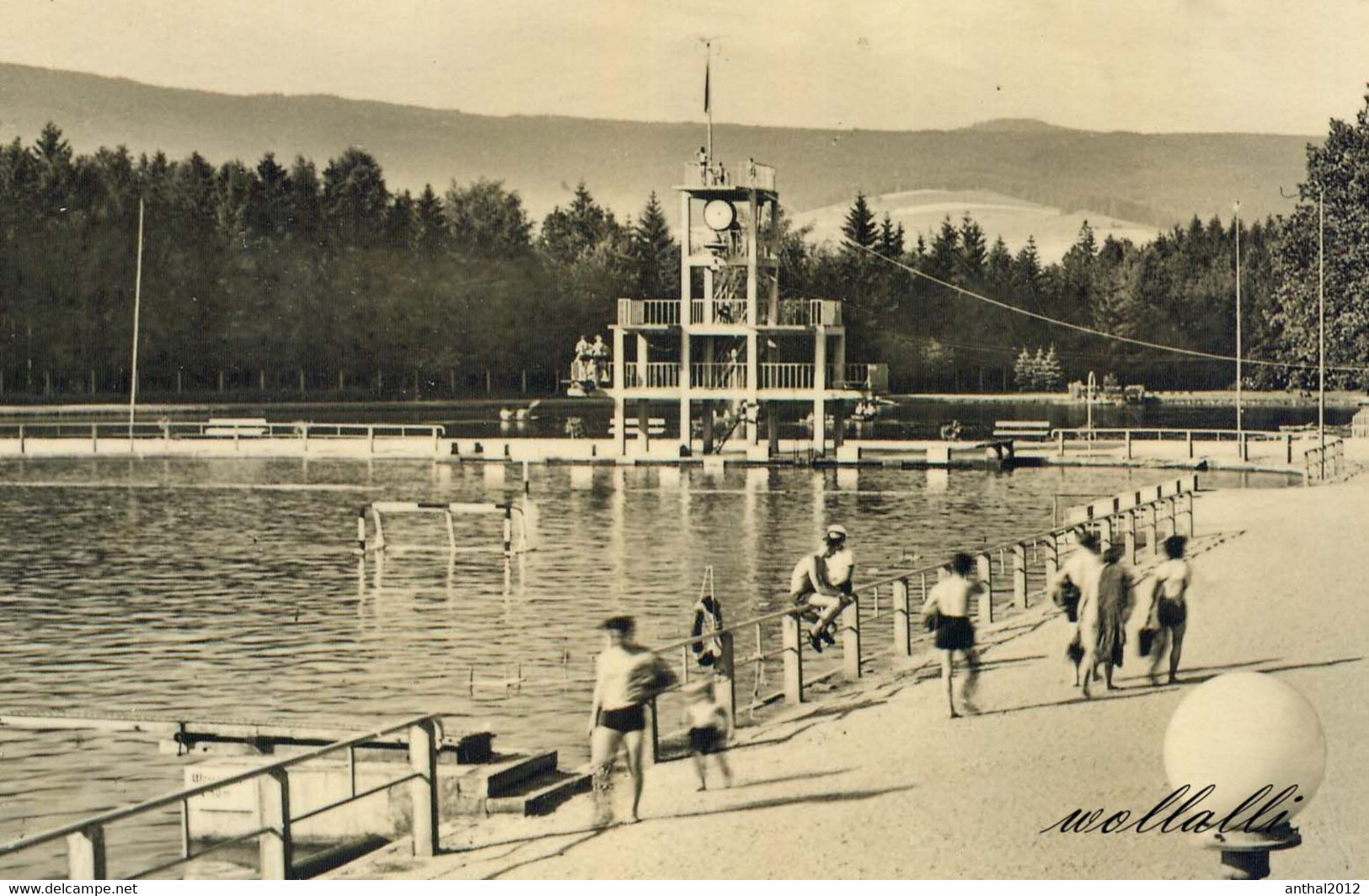 Rarität Sprungturm Im Schwimmbad Personen Großschönau Sachsen Sw 26.7.1963 - Grossschönau (Sachsen)