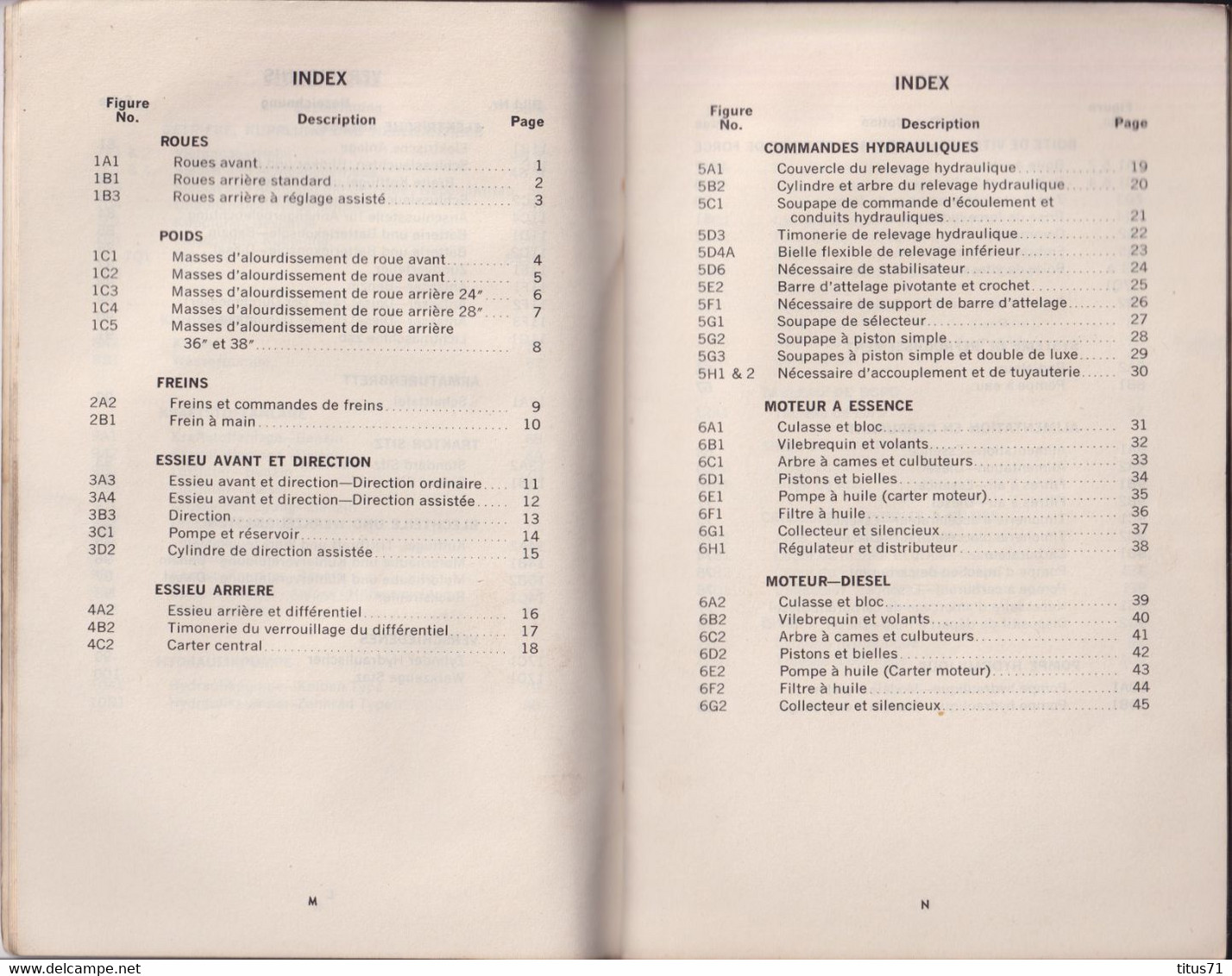 Catalogue De Pièces Et Plans Du Tracteur Agricole Ford Major - Etat D'usage En Garage - 1965 - Macchine