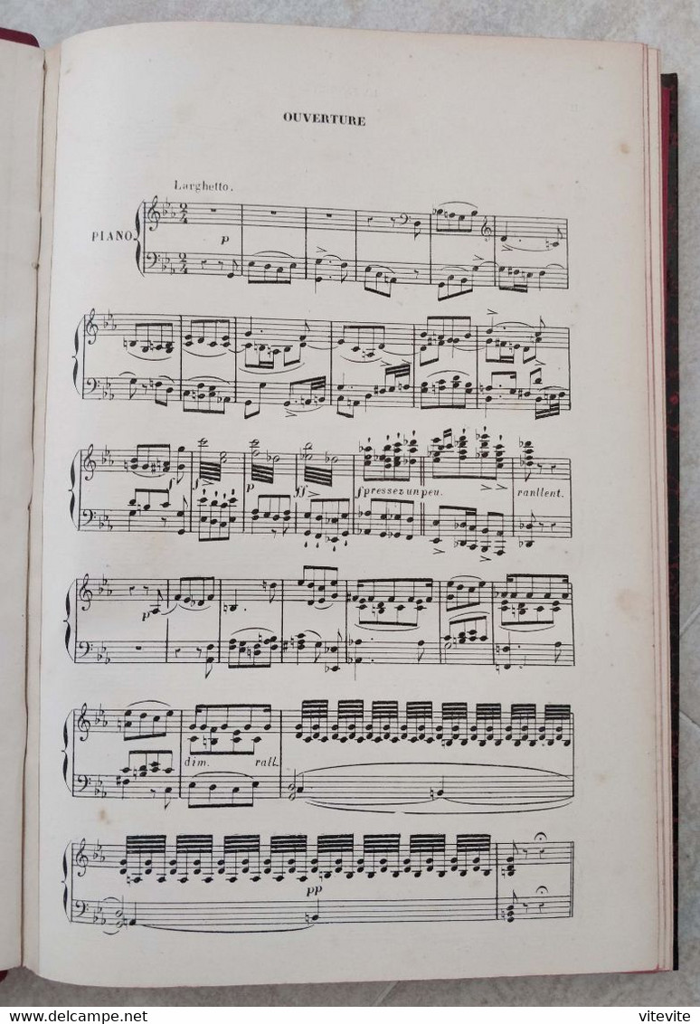 Donizetti La Favorite Partition Ancienne Reliée Chant Piano - Opera
