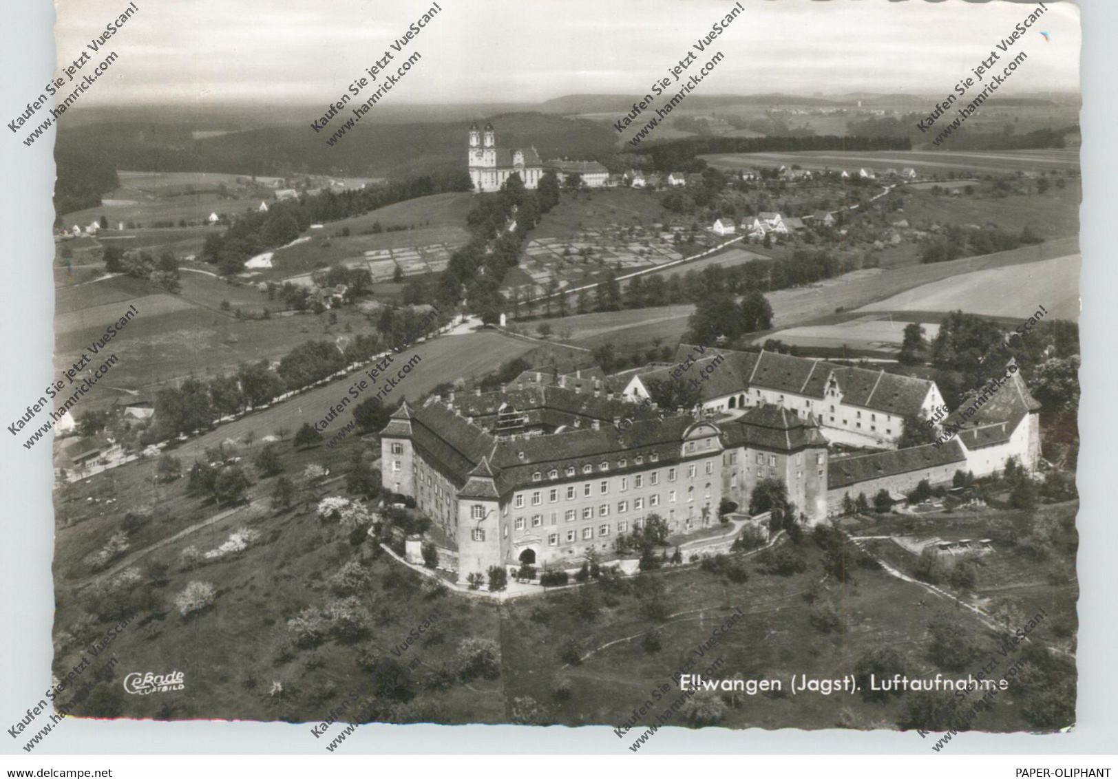 7090 ELLWANGEN, Luftaufnahme 1964 - Ellwangen