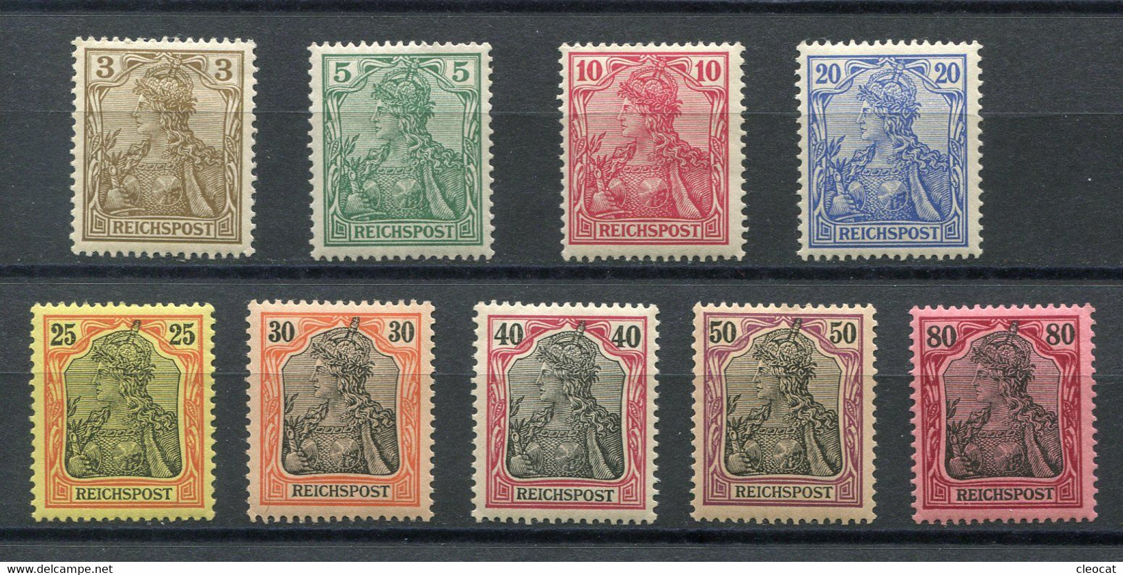Deutsches Reich Mi Nr. 54-62** - Katalogpreis 840Euro - Neufs