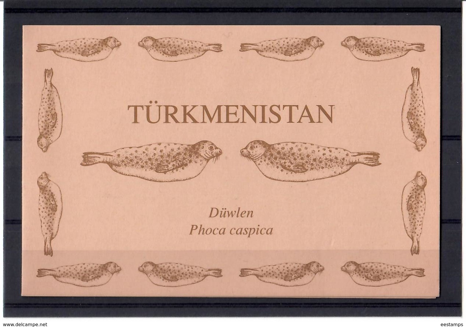 Turkmenistan .1993 WWF (Caspian Seals). Booklet Of 12  (2 Sets). Michel # 30-35 MH - Turkmenistán