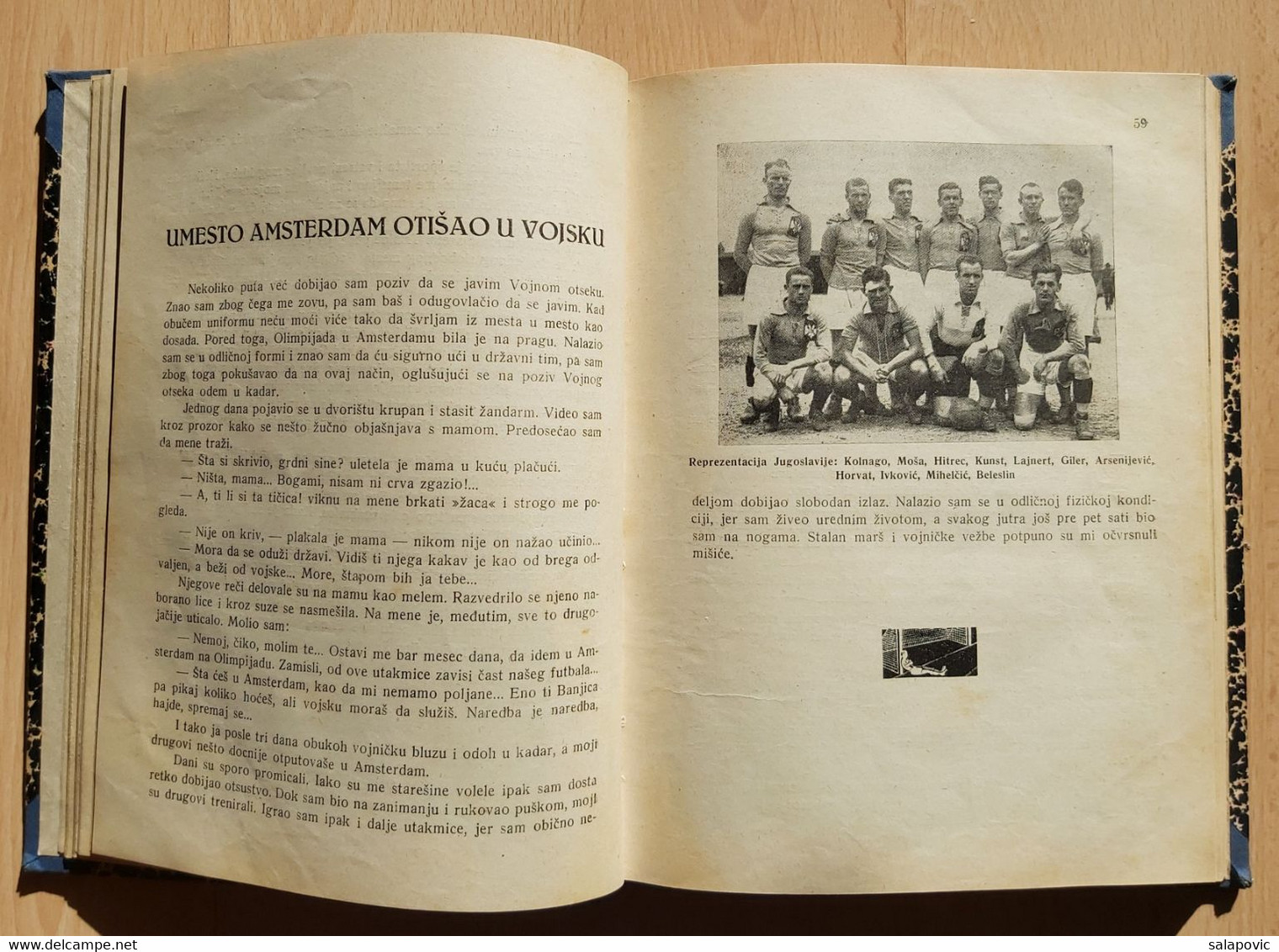 LJUBOMIR VUKADINOVIĆ: 1000 GOLOVA MOŠE MARJANOVIĆA 1936 Beograd Football Kingdom Jugoslavia Blagoje Marjanovic Mosa - Livres