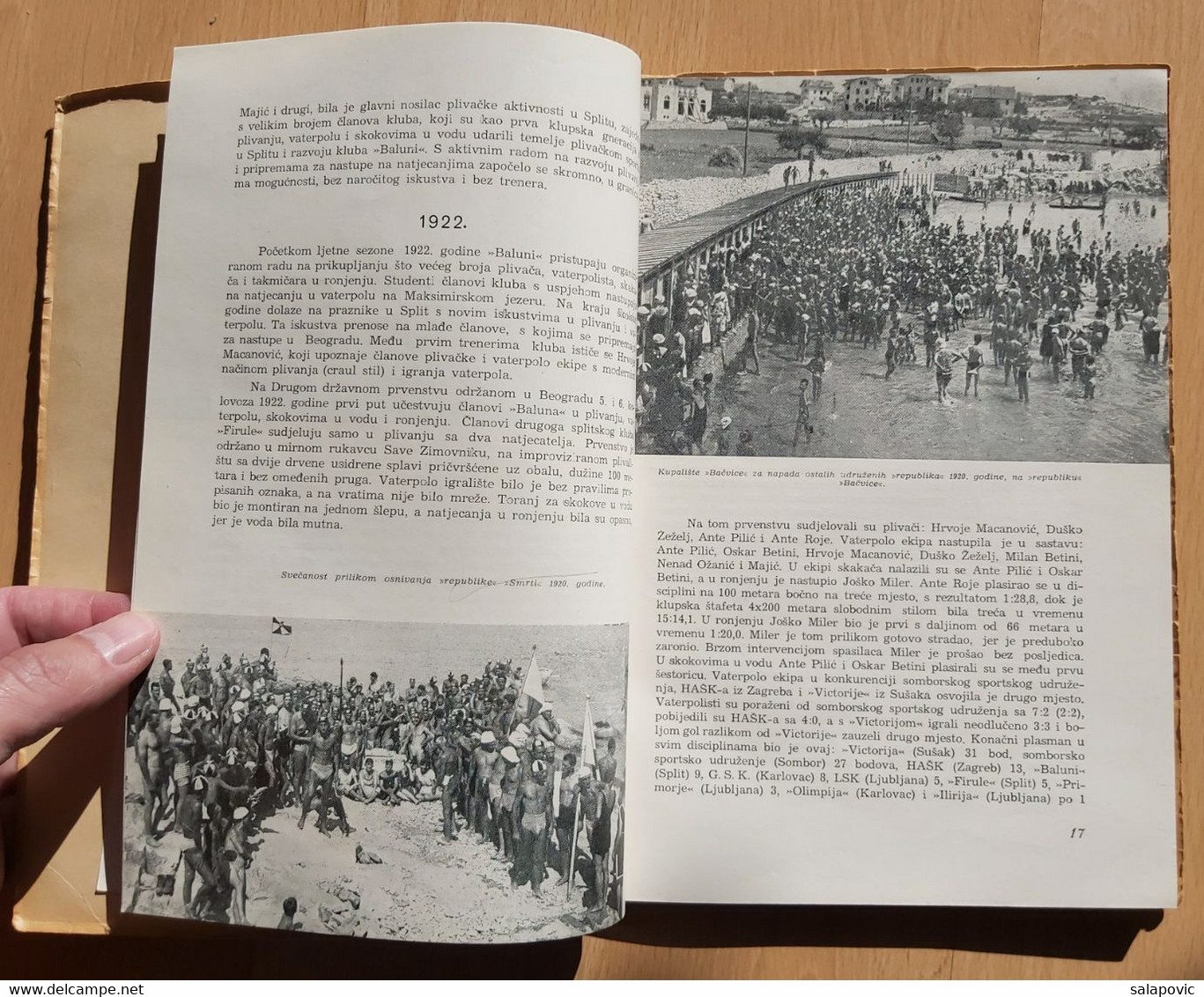 PK JADRAN SPLIT 1920 - 1960 Swimming Club Jadran Split Croatia - Natación