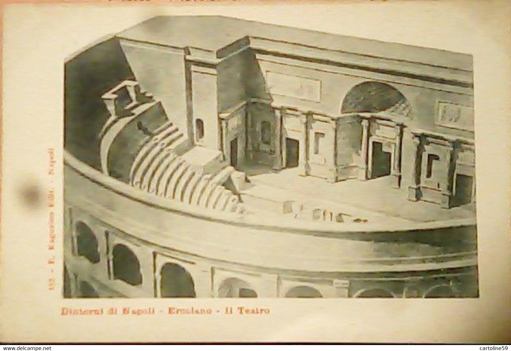 Napoli-Dintorni -Ercolano -Il Teatro ED RAHGOZZINO 155 N1900 HZ5314 - Ercolano
