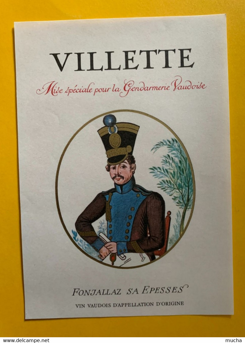 18418 - Villette Mise Spéciale Pour La Gendarmerie Vaudoise - Other & Unclassified