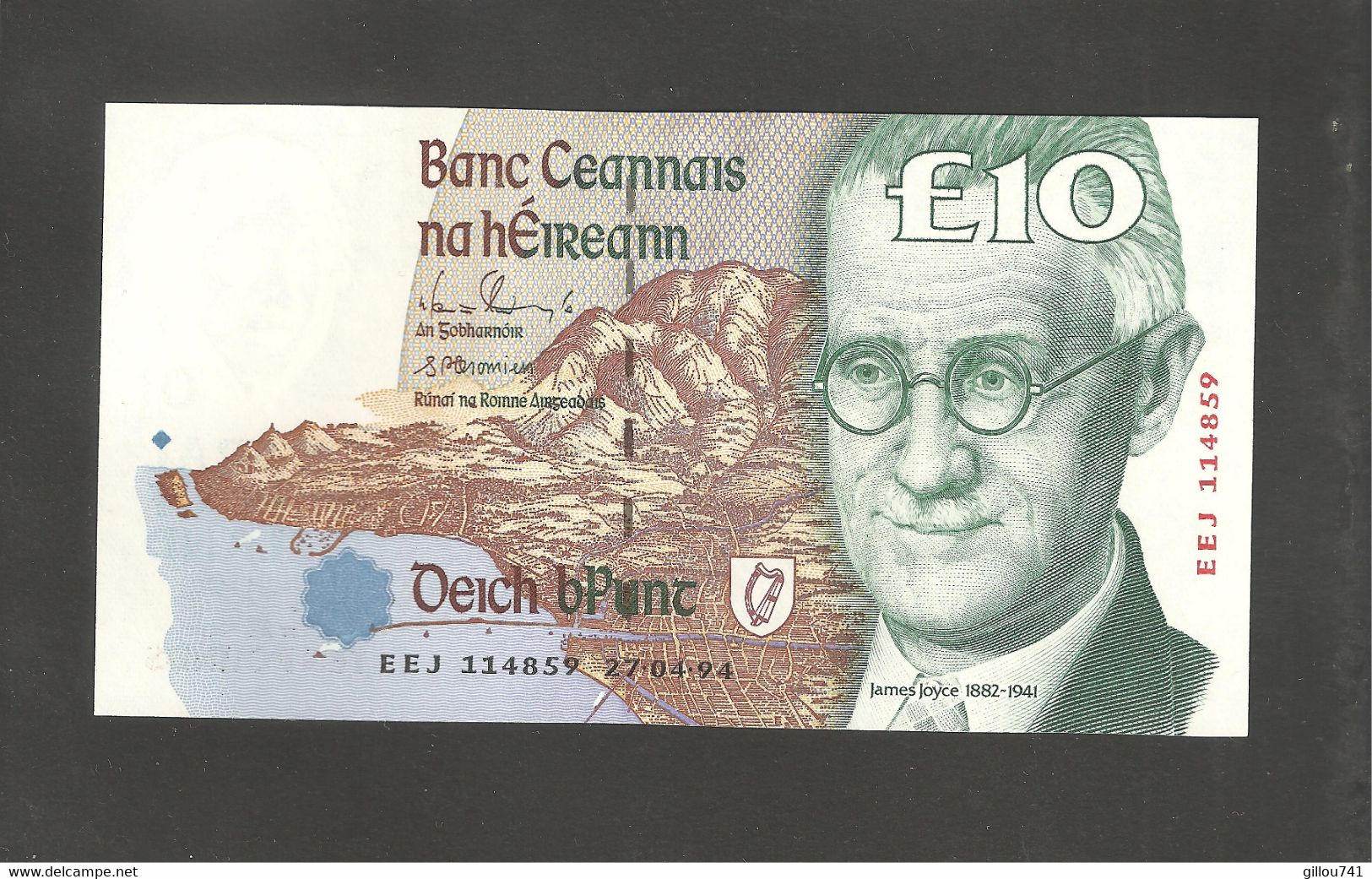 Irlande, 10 Pounds, 1992-2001 Issue Central Bank Of Ireland - Irlanda