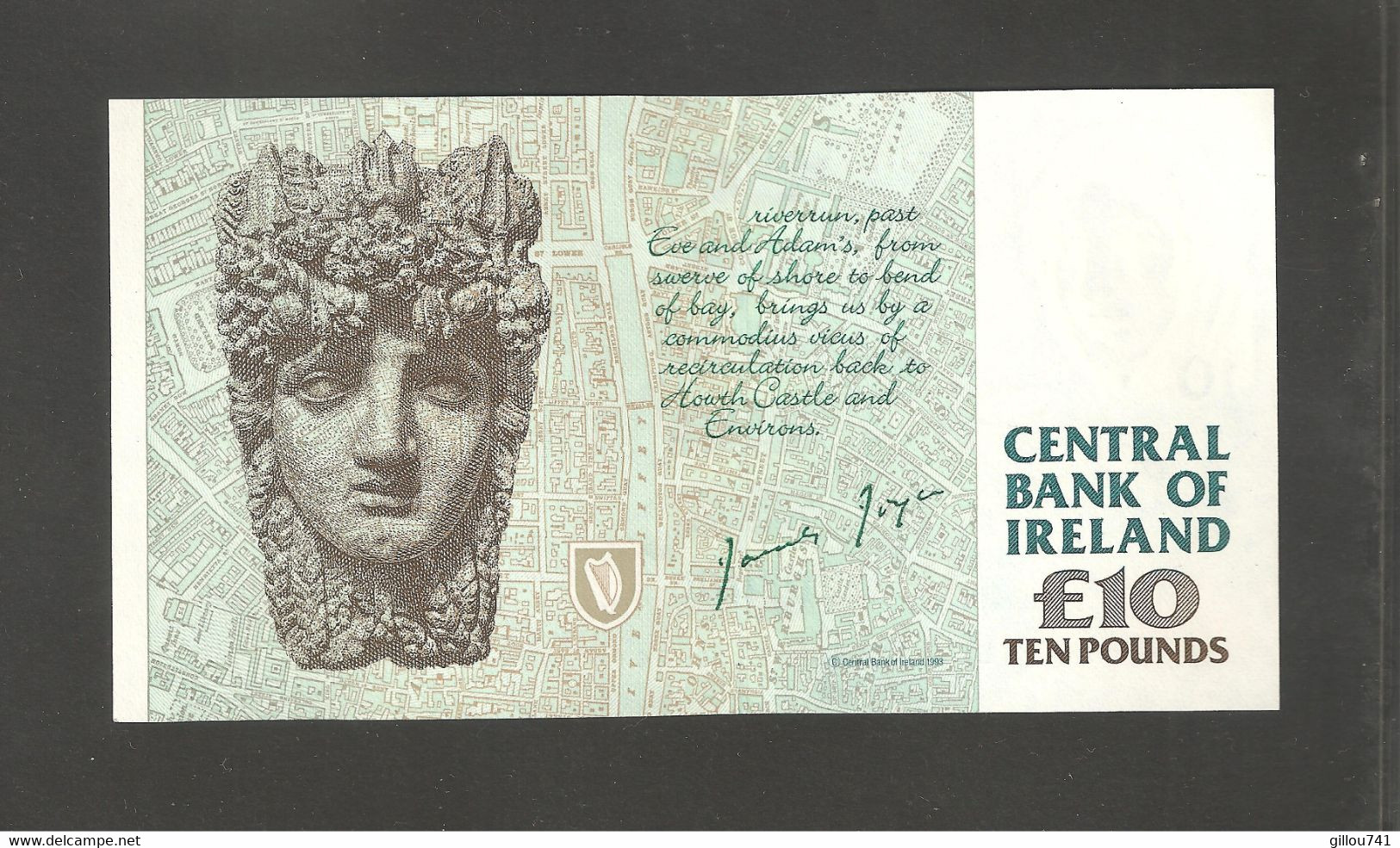 Irlande, 10 Pounds, 1992-2001 Issue Central Bank Of Ireland - Irland