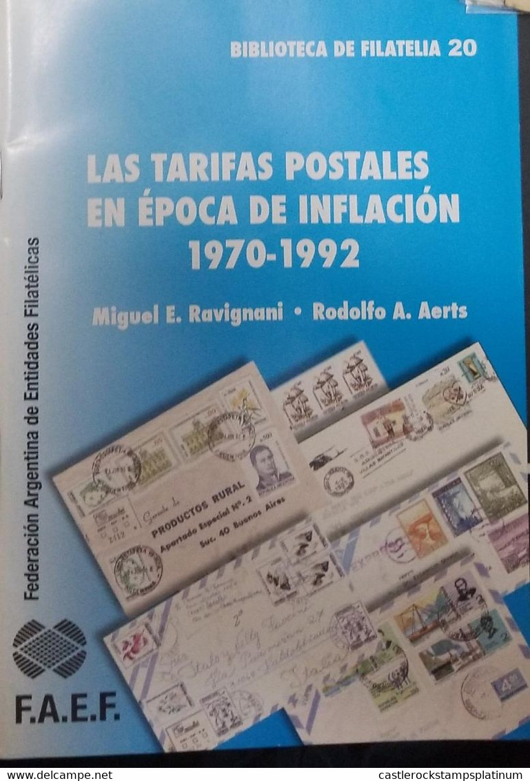 A) 1992, ARGENTINA, 58 PAGES, SPANISH VERSION, BLACK AND WHITE, INFLATION PERIOR POSTAGE RATES - Other & Unclassified