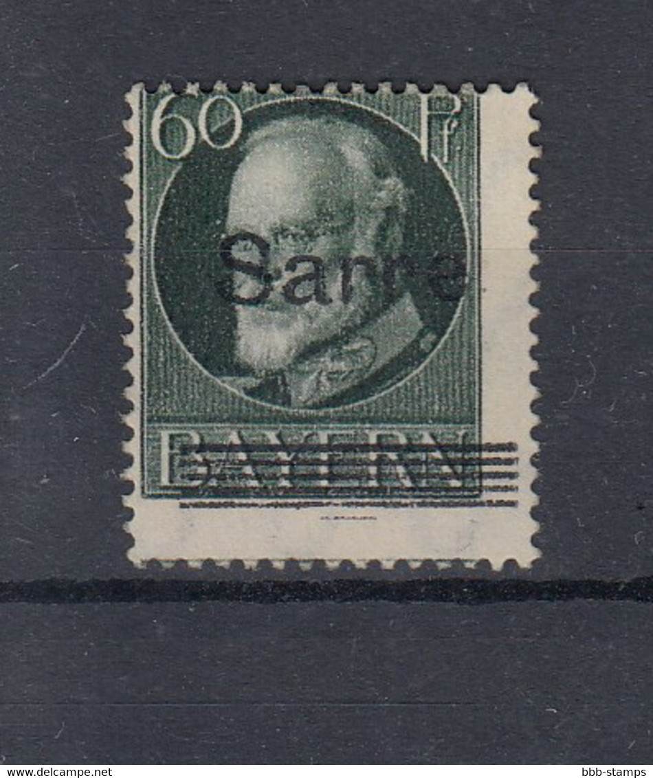 Saar Michel Cat.No.  Mnh/** 26 - Ungebraucht