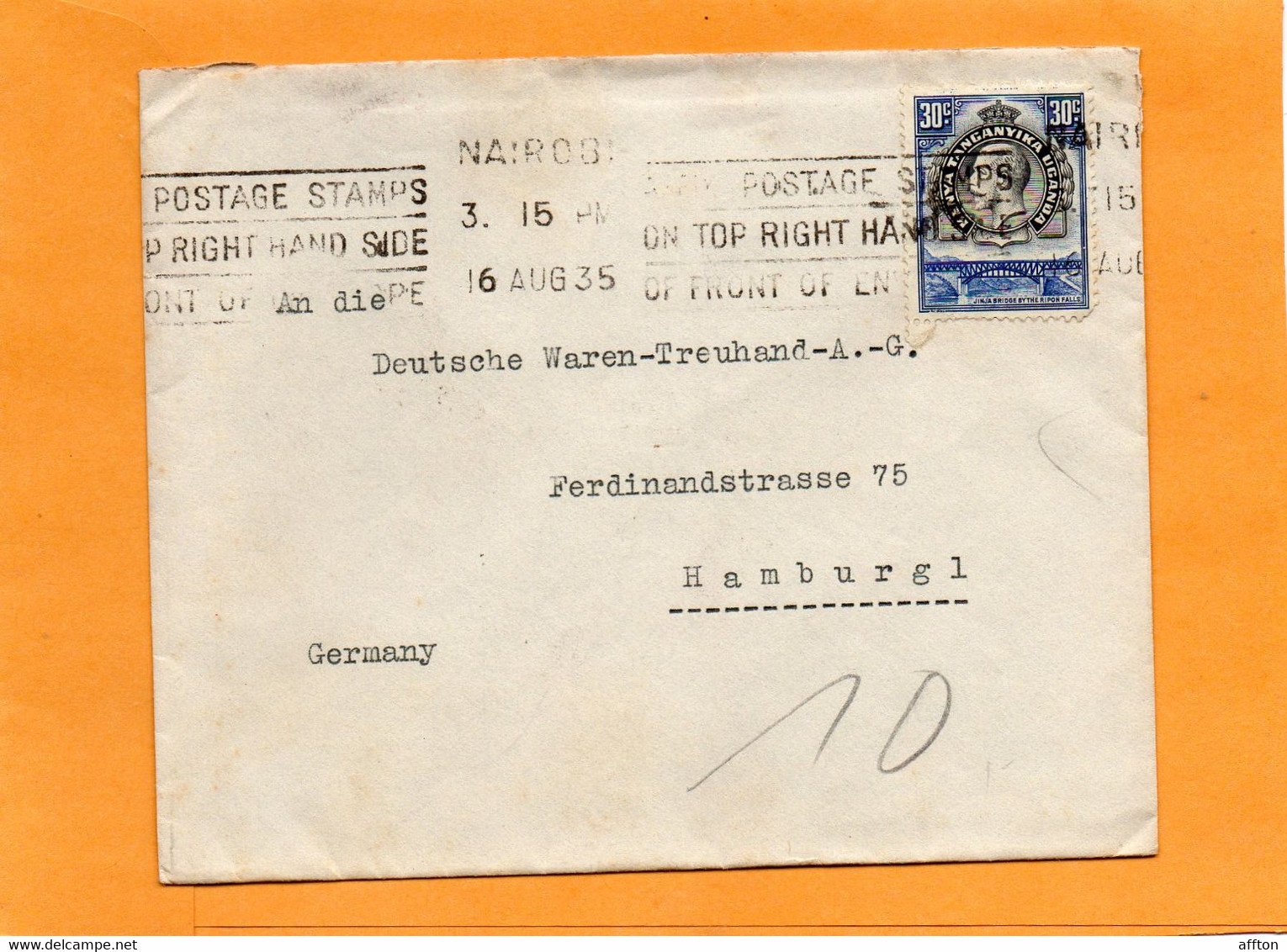 Kenya Old Cover Mailed - Other & Unclassified