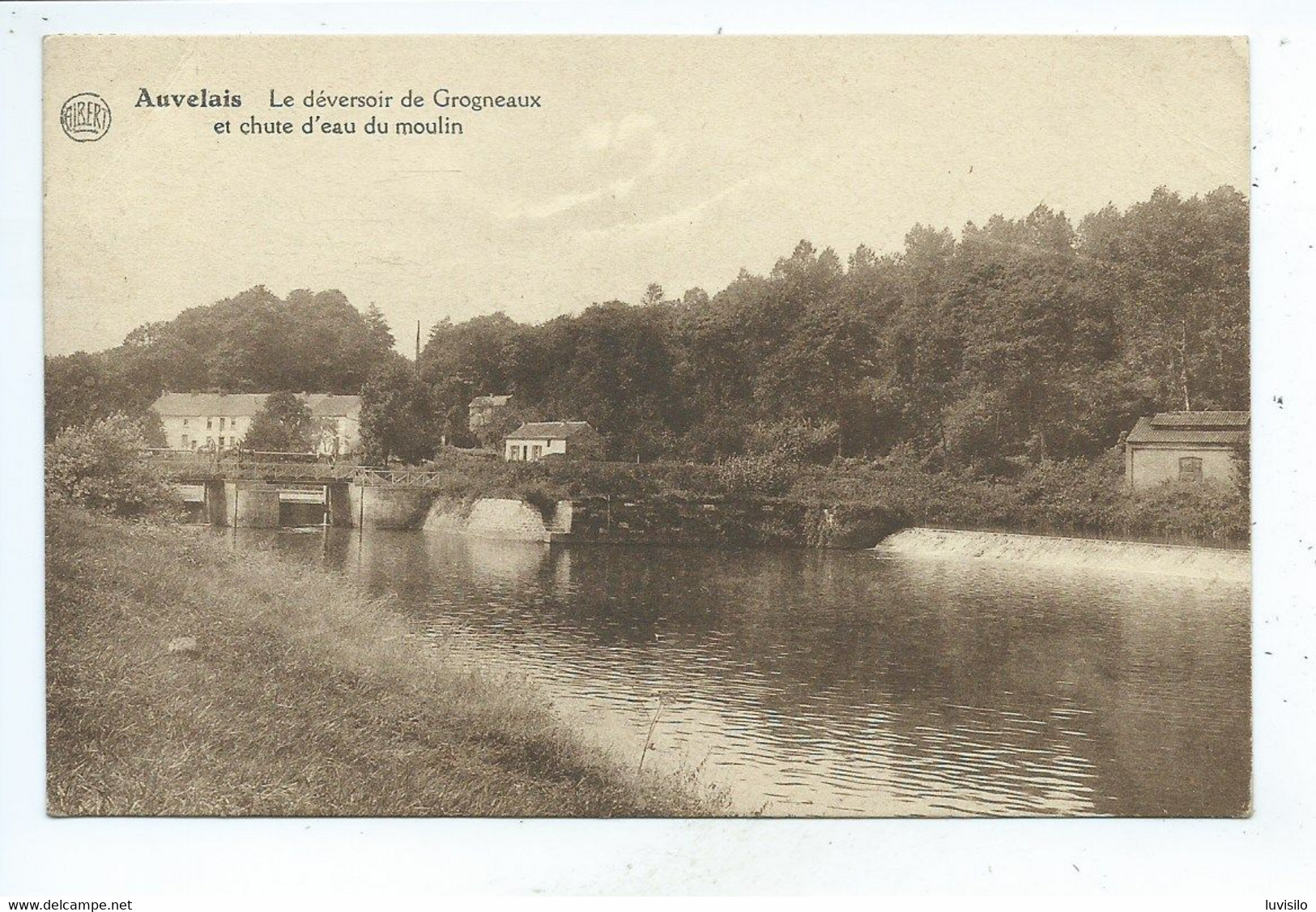 Auvelais Le Déversoir De Grogneaux Et Chute D'eau Du Moulin - Sambreville