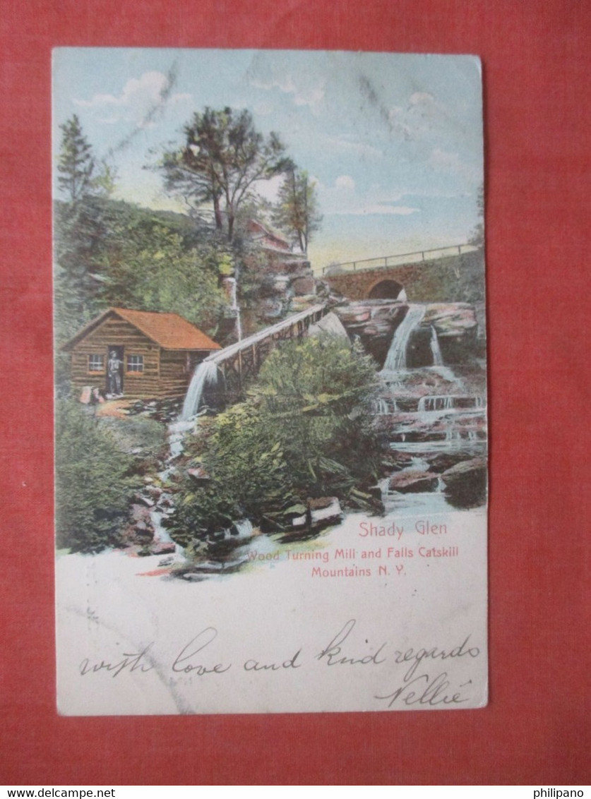 Wood Turning Mill & Falls Shady Glen      New York > Catskills  Ref  4730 - Catskills