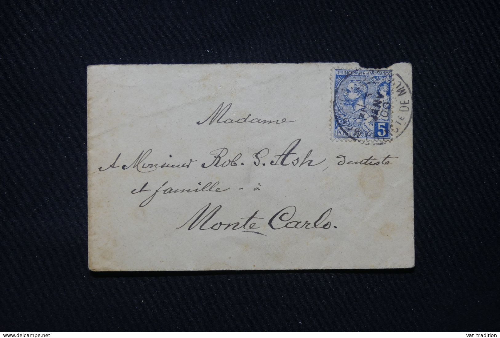 MONACO - Enveloppe Pour Monte Carlo En 1900  - L 90332 - Storia Postale