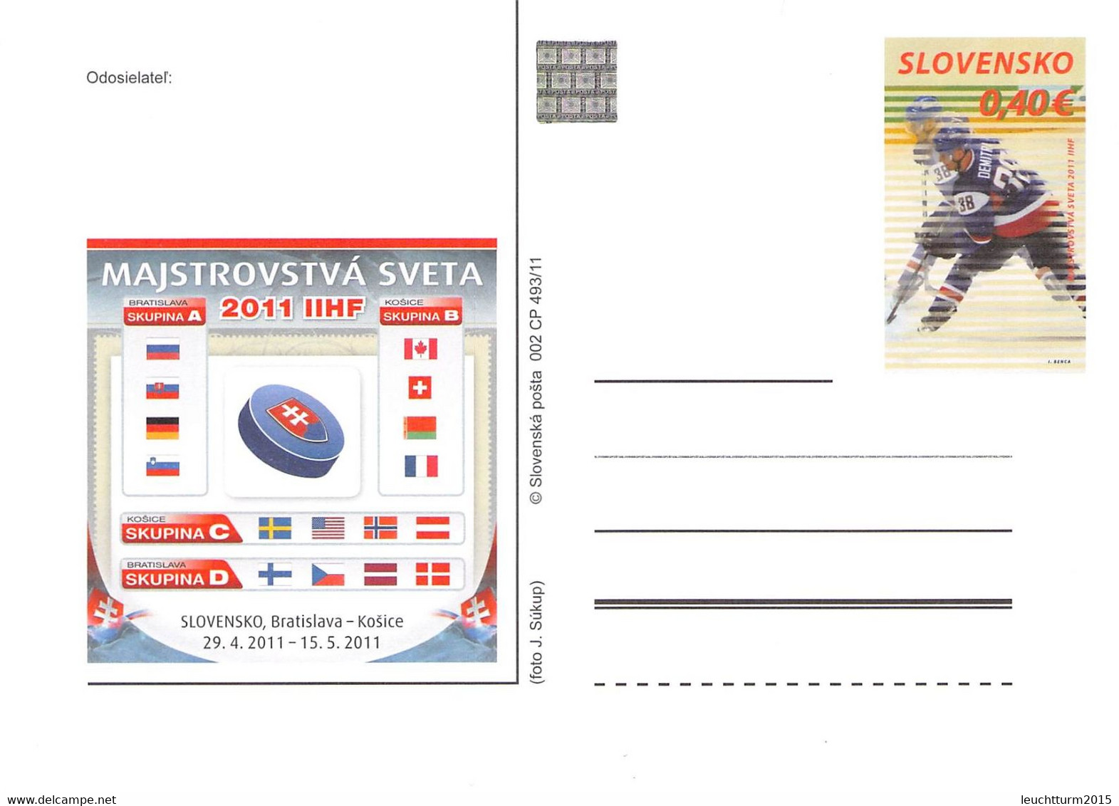 SLOWAKIA - 4 POSTCARDS 2012 HOLOGRAMME Cp493/11 /Q317 - Cartoline Postali