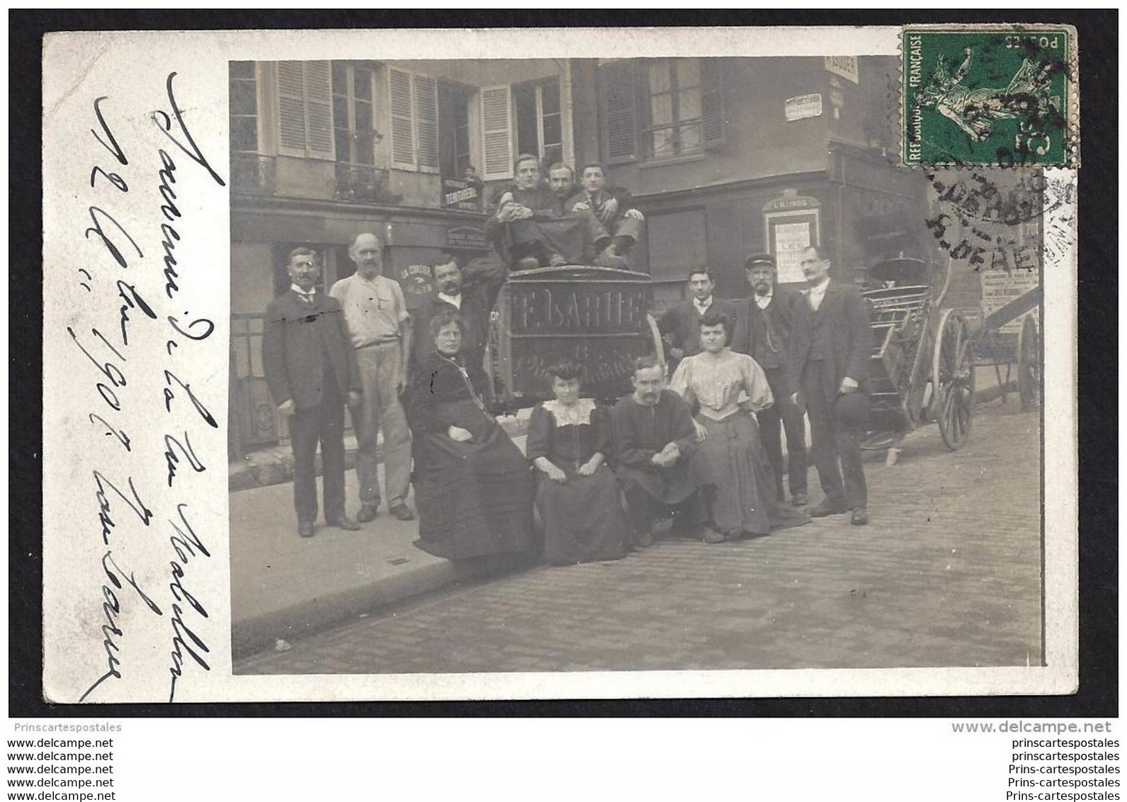 CPA 75 Carte Photo Doreur Sur Cuire Le Personel 8. Rue Mabillon - Arrondissement: 06