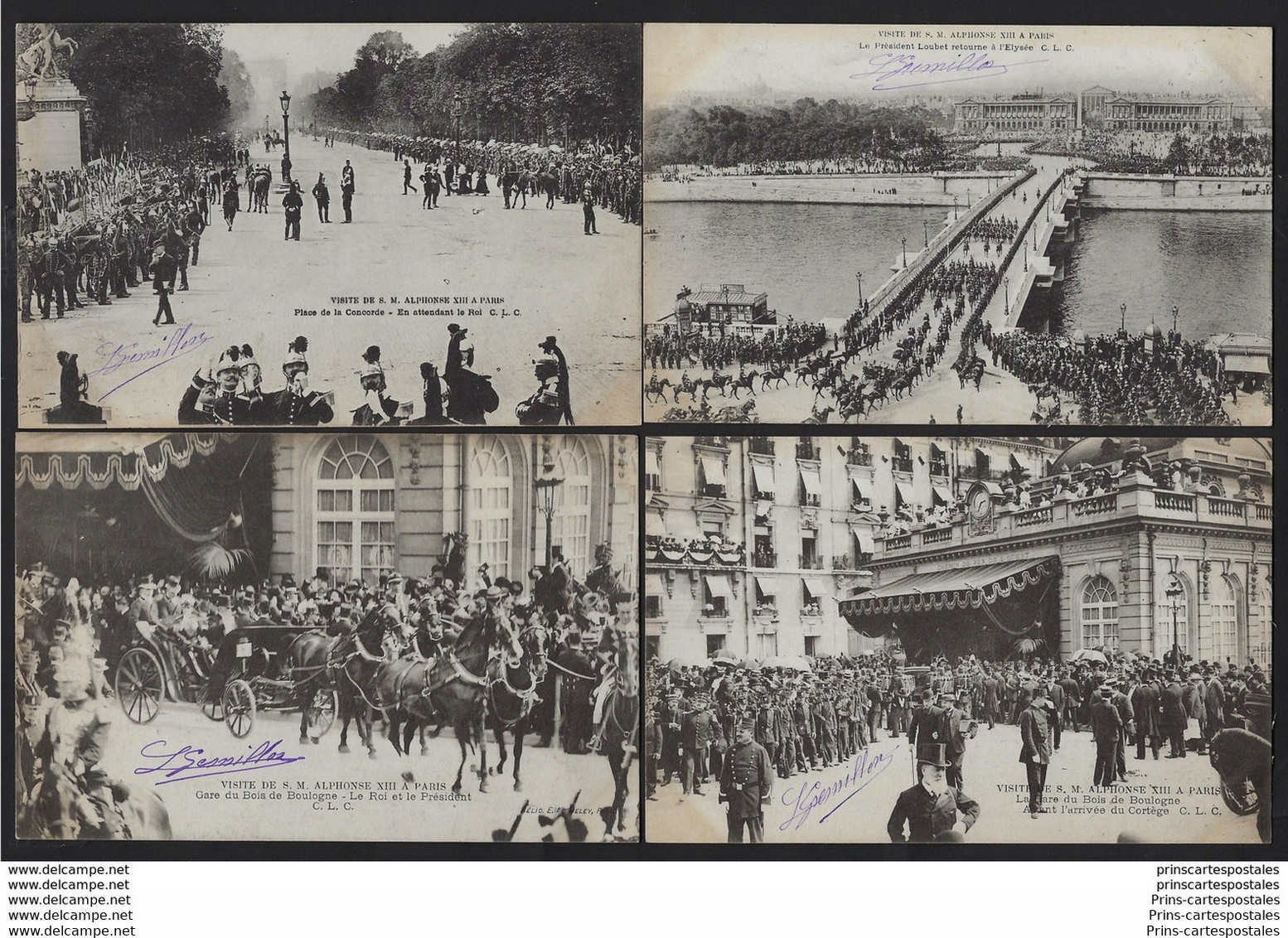 CPA 75 Lot De 22 Cartes Sur La Visites De S.M. Alphonse XIII à Paris - Loten, Series, Verzamelingen