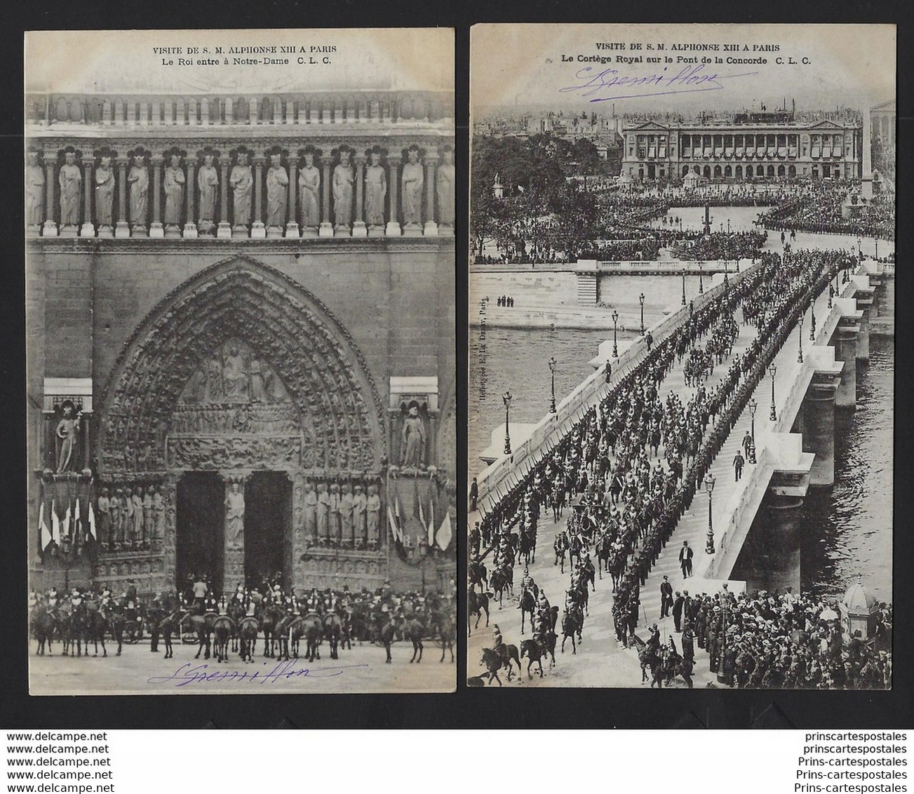 CPA 75 Lot De 22 Cartes Sur La Visites De S.M. Alphonse XIII à Paris - Loten, Series, Verzamelingen