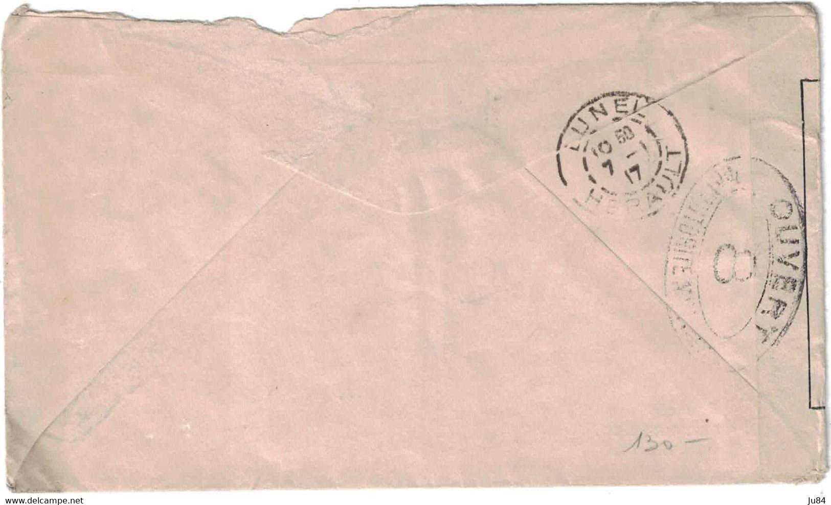 Etats-Unis - Massachusetts - Boston - Censure - Lettre Pour Lunel (France) - Oblitération Drapeau - 22 Décembre 1916 - Usados