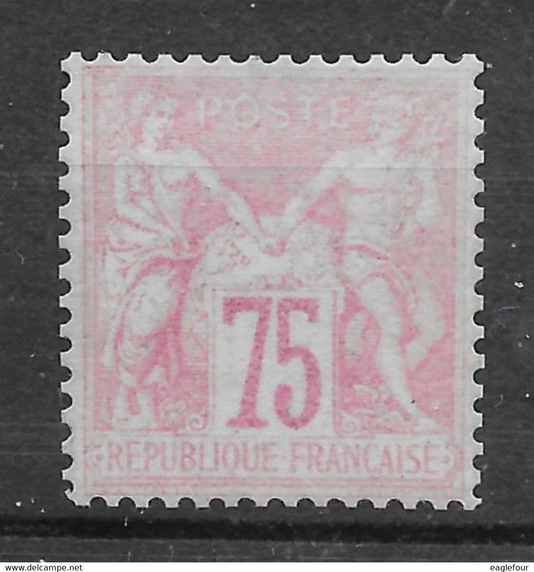 Sage N° 71 Type 1 Carmin Très Pâle * TBE (vraisemblablement Regommé) - Cote Y&T 2022 De 450 € - 1876-1878 Sage (Type I)