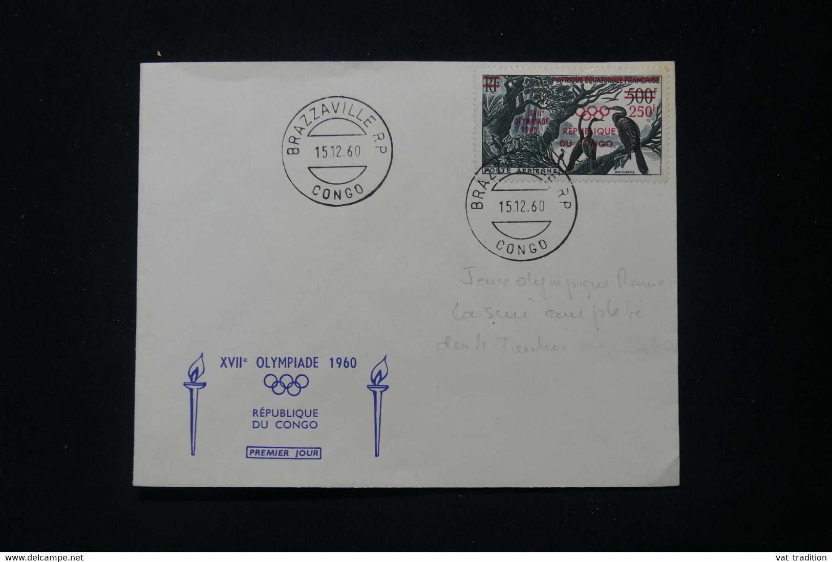 CONGO - Enveloppe FDC En 1960 - Jeux Olympiques - L 90372 - FDC