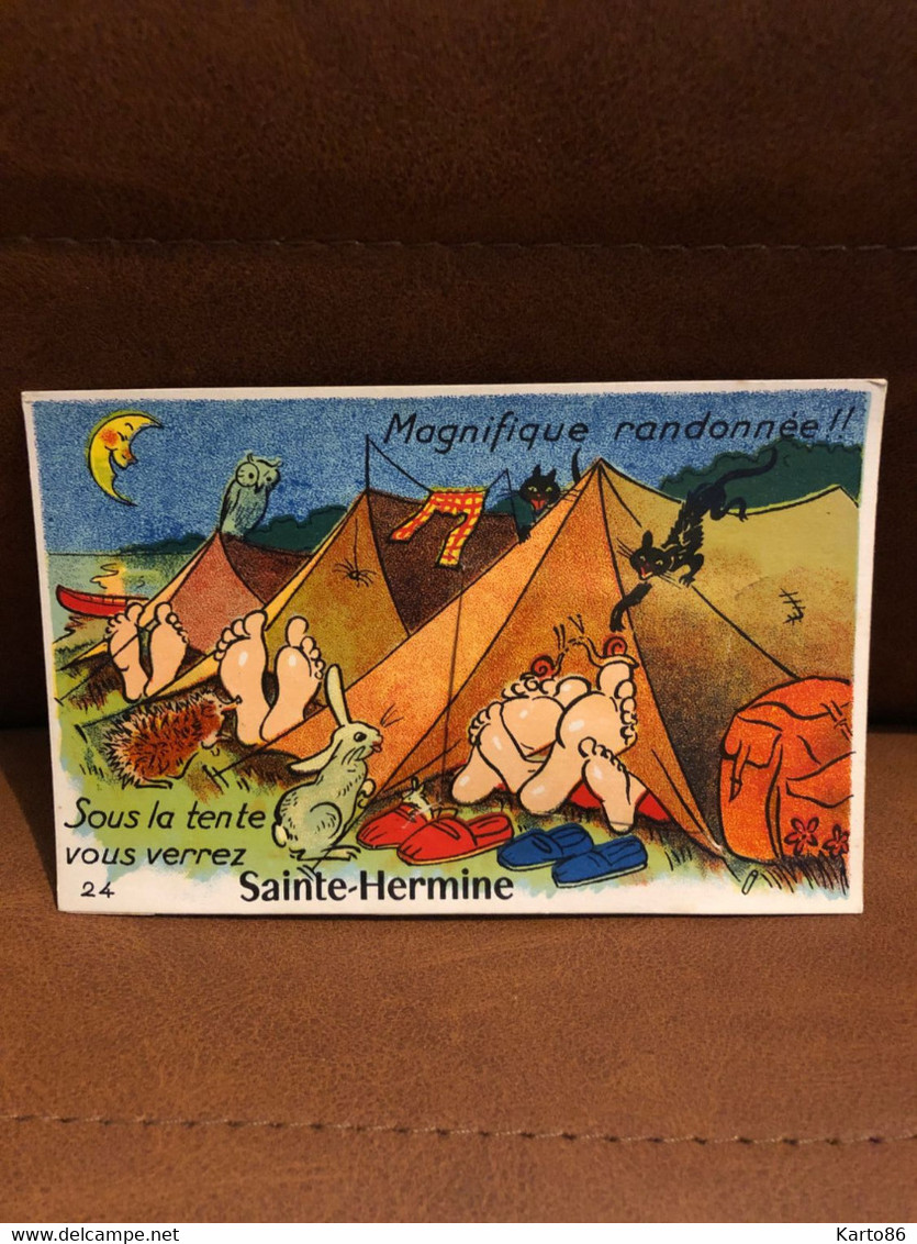 Ste Hermine * Carte à Système Ancienne Complète - Sainte Hermine