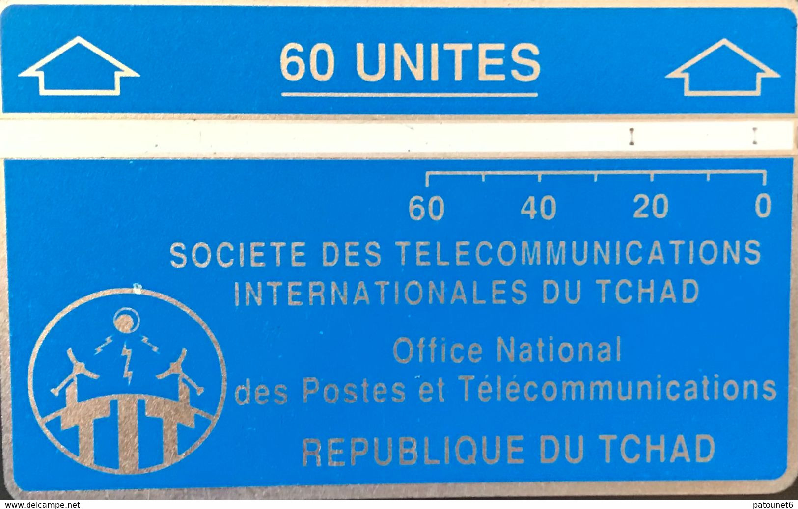 TCHAD  -  Phonecard  -  L&G  - 60 Unités  -  Bleue -  N° 501A - Tschad