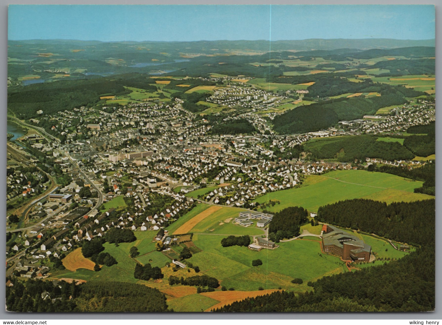 Olpe Am Biggesee - Luftbild 1   Im Vordergrund Mutterhaus Der Franziskanerinnen - Olpe
