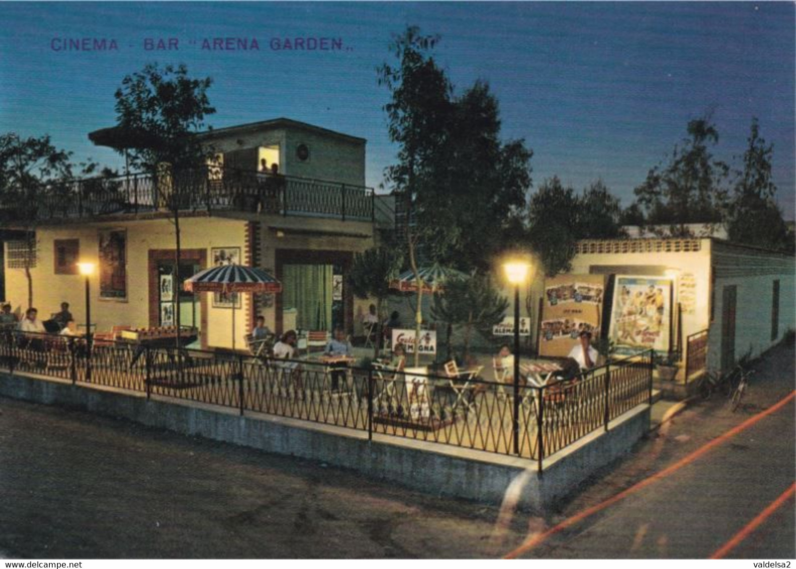 PINETA GRANDE - MARINA DI CASTELVOLTURNO - CASERTA - BAR E CINEMA "ARENA GARDEN" - GELATI ALEMAGNA - FERRARELLE - 1968 - Caserta