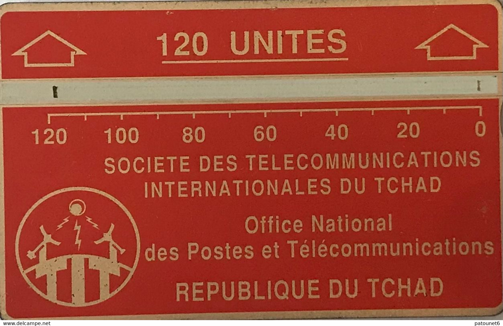 TCHAD  -  Phonecard  -  L&G  - 120 Unités  -  Rouge -  N° 422D - Tchad