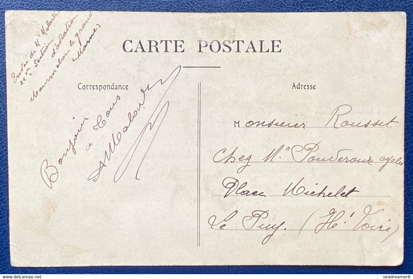 Carte Postale Aviation Militaire Lieutenant Mailfert Sur Biplan Farman Semeuse Camée N°137 Obl Mourmelon Legrand TTB - 1906-38 Sower - Cameo